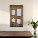 Multiple Sizes Brown Distressed Solid Wood Tabletop Picture Frame