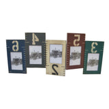 Blue Green And Red Solid Wood Tabletop Picture Frame
