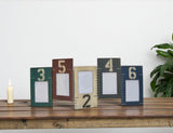 Blue Green And Red Solid Wood Tabletop Picture Frame