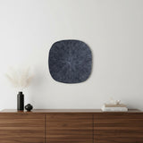 29" X 29" X 2" Gray, Sandstone, Ribbed, Square - Wall Decor