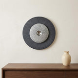 20" X 20" Gray Sandstone Hanging Dimensional Sculpture Wall Decor
