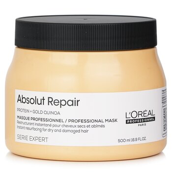 Professionnel Serie Expert - Absolut Repair Gold Quinoa + Protein Instant Resurfacing Mask (For Dry and Damaged Hair) - 500ml/16.9oz