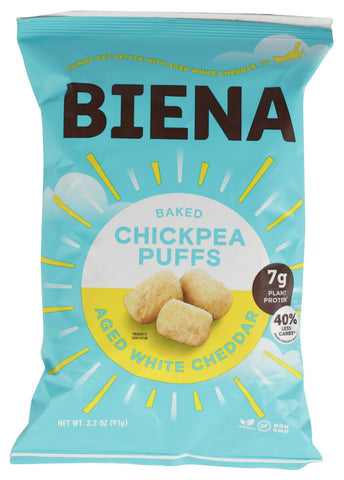 BIENA CHICKPEA CHEDDAR ( 12 X 3.2 OZ   )