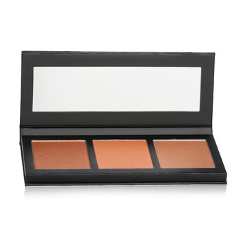 Hyper Real Glow Palette (3x Glow Palette) - # Shimmy Peach,Paradise,Glow Baby Glow - 3x4.5g/0.15oz