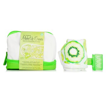 Key Lime Set (1x MakeUp Eraser Cloth + 1x Hair Clip + 1x Bag) - 2pcs+1bag