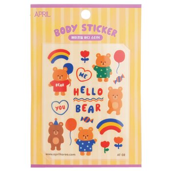 April Body Sticker - # AT 02 - 1pc