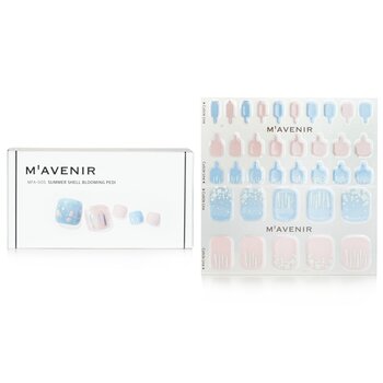 Nail Sticker (Assorted Colour) - # Summer Shell Blooming - 32pcs