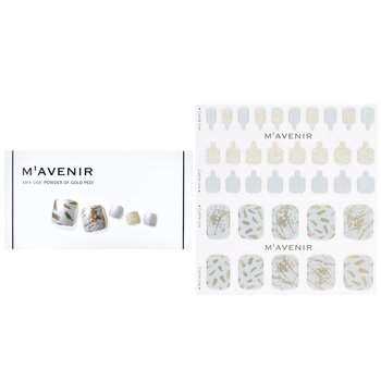 Nail Sticker (Patterned) - # Powder Of Gold Pedi - 36pcs