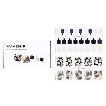 Nail Sticker (Patterned) - # Tropical Palmtree Pedi - 36pcs