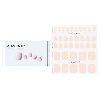 Nail Sticker (Pink) - # Classic Babypink Pedi - 36pcs