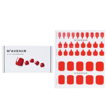 Nail Sticker (Red) - # Red Sangria Pedi - 36pcs