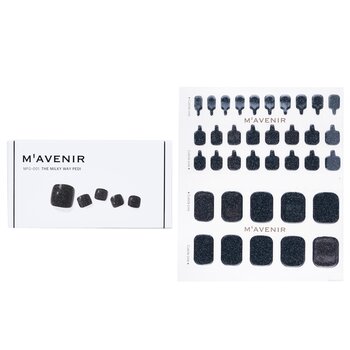 Nail Sticker (Black) - # The Milky Way Pedi - 36pcs