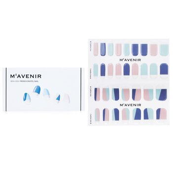 Nail Sticker (Assorted Colour) - # French Pastel Nail - 32pcs