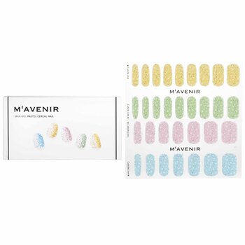 Nail Sticker (Assorted Colour) - # Pastel Cereal Nail - 32pcs