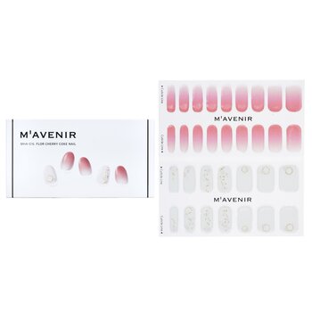 Nail Sticker (Pink) - # Flor Cherry Coke Nail - 32pcs