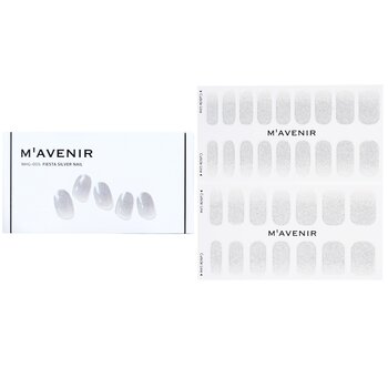 Nail Sticker (Grey) - # Fiesta Silver Nail - 32pcs