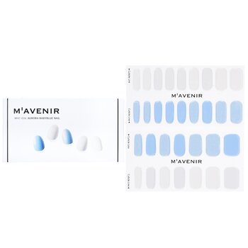 Nail Sticker (Blue) - # Aurora Babyblue Nail - 32pcs