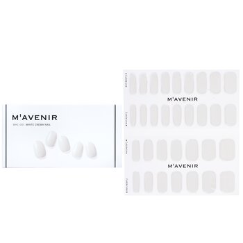 Nail Sticker (White) - # White Crema Nail - 32pcs