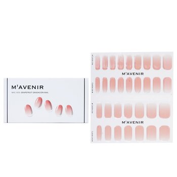 Nail Sticker (Pink) - # Grapefruit Gradacion Nail - 32pcs