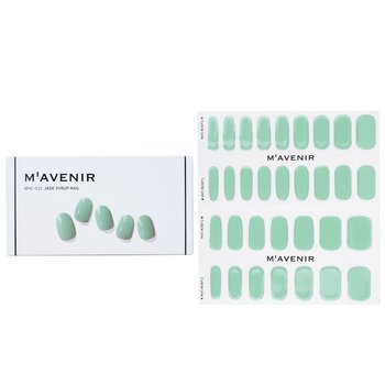 Nail Sticker (Blue) - # Jade Syrup Nail - 32pcs