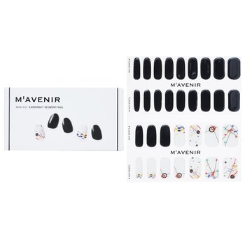 Nail Sticker (Black) - # Kandinsky Segment Nail - 32pcs