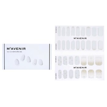 Nail Sticker (White) - # White April Nail - 32pcs
