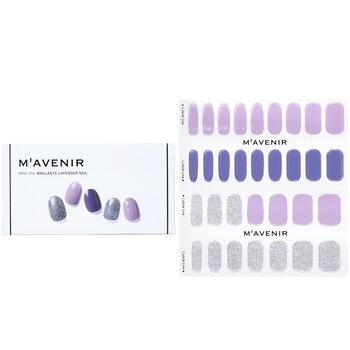 Nail Sticker (Purple) - # Brillante Lavender Nail - 32pcs