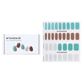 Nail Sticker (Assorted Colour) - # Brillante Pistachio Nail - 32pcs