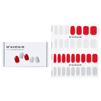 Nail Sticker (Red) - # Brillante Cherry Nail - 32pcs
