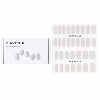 Nail Sticker (White) - # Pale Beige Nail - 32pcs