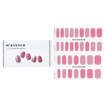 Nail Sticker (Pink) - # Orora With Rose Nail - 32pcs