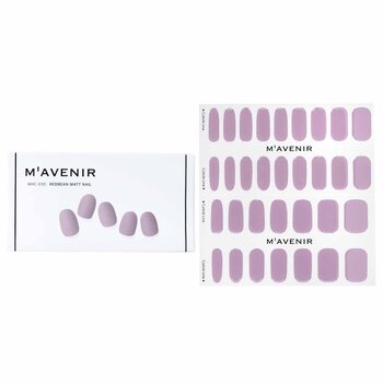Nail Sticker (Purple) - # Redbean Matt Nail - 32pcs