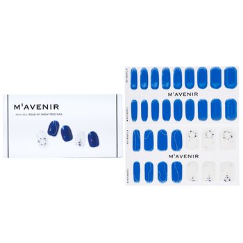 Nail Sticker (Blue) - # Road Of Snow Tree Nail - 32pcs