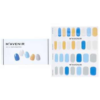 Nail Sticker (Assorted Colour) - # Pastel Beach Nail - 32pcs