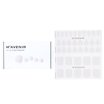 Nail Sticker (White) - # Classic Crema Pedi - 36pcs