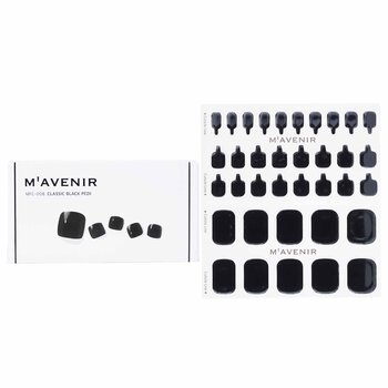 Nail Sticker (Black) - # Classic Black Pedi - 36pcs