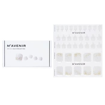 Nail Sticker (White) - # Gold Starlight Pedi - 36pcs