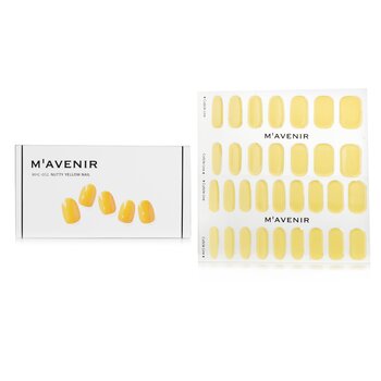 Nail Sticker (Patterned) - # Nutty Yellow Nail - 32pcs