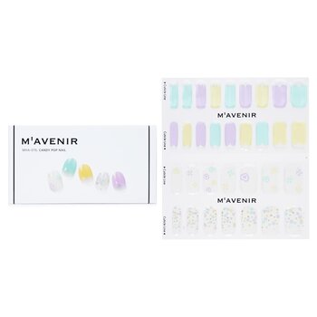 Nail Sticker (Assorted Colour) - # Candy Pop Nail - 32pcs
