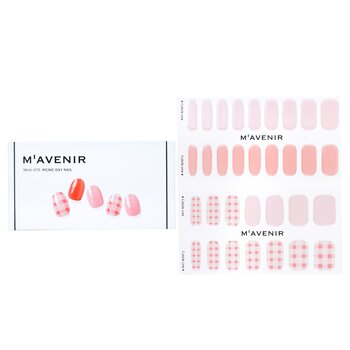 Nail Sticker (Pink) - # Picnic Day Nail - 32pcs