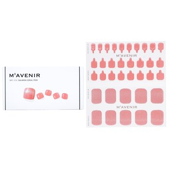 Nail Sticker (Pink) - # Salmon Coral Pedi - 36pcs