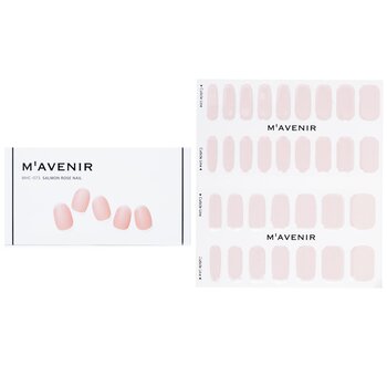 Nail Sticker (Pink) - # Salmon Rose Nail - 32pcs