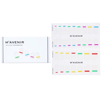 Nail Sticker (Patterned) - # Xylophone Nail - 32pcs