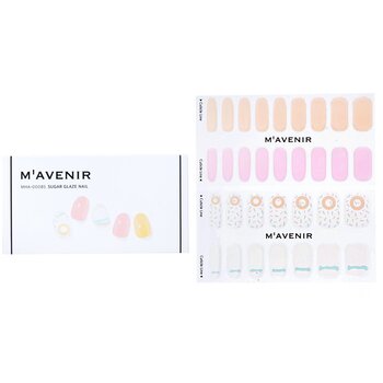 Nail Sticker (Assorted Colour) - # Sugar Glaze Nail MHA-00085 / 026903 (Exp. Date 22 Nov 2025) - 32pcs