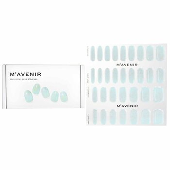 Nail Sticker (Blue) - # Blue Soda Nail - 32pcs