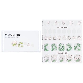 Nail Sticker (Patterned) - # Greenery Pedi - 36pcs