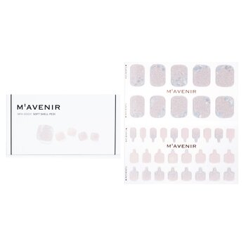 Nail Sticker (Assorted Colour) - # Soft Shell Pedi - 36pcs