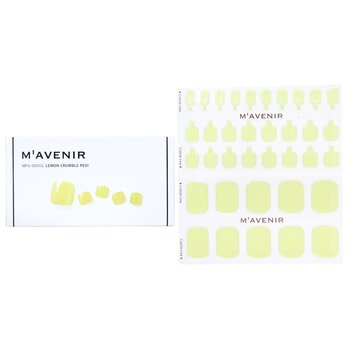 Nail Sticker (Yellow) - # Lemon Crumble Pedi - 36pcs