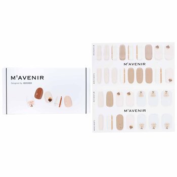 Nail Sticker (Assorted Colour) - # Eating Squirrel Nail - 32pcs