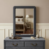 36" Light Gray Framed Mirror